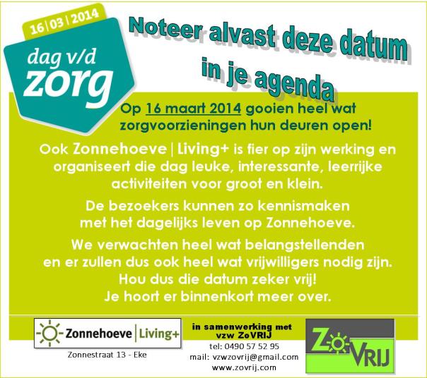 2014-03-16 Dag van de Zorg - aankondiging