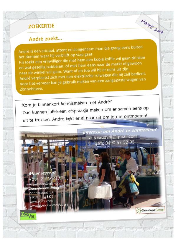 André zoekt