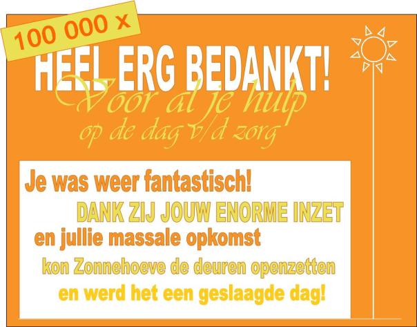 bedanking Dag vd Zorg