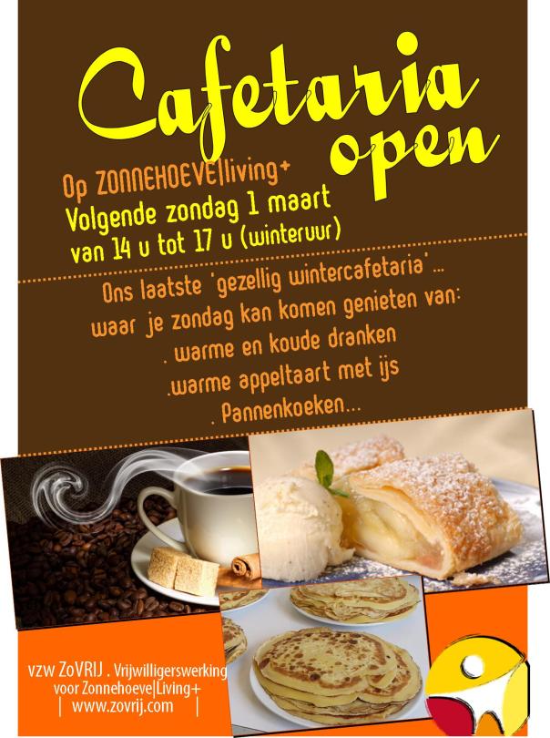 2015-03-01 Cafeteria met appeltaart, pannenkoeken, ijs