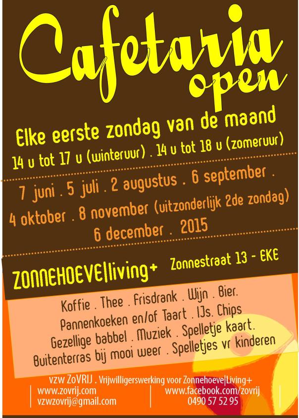 2015-04-29 affiche Cafetaria zomer en najaar 2015