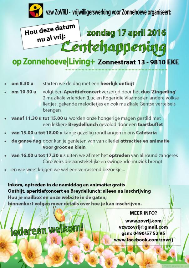 20160225 eerste aankondiging Lentehappening