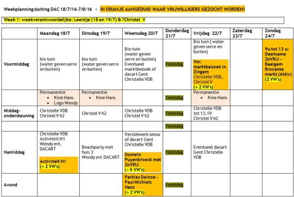 2016 weekplanning zomervakantie W1
